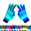 COLEDRE Cool Gifts 12 Colors LED Gloves Toys for Ages 13+ Years Old Boys Girls Adults Teens Light Up Gloves Stocking Stuffers Halloween Costumes Birthday Christmas Gifts (1 Pairs L) view 1