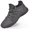 AOE Womens Walking Running Shoes Ultra Lightweight Breathable Mesh Tennis Shoes Non Slip Athletic Workout Gym Sneakers Cement Gray 6.5women / 5.5men view 1