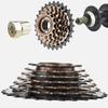 7 Speed Cassette Sprocket, Easy Installation Replacement, Mountain Bike Freewheel Set for Cyclists, Trail Riders, Bike Repair Shops