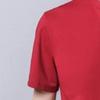 Men's Single Button Placket Plain V Neck Shirts Summer Slim Fit Pure Color Short Sleeve Fashion Casual Top (Red,165) view 4