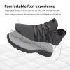 AOE Womens Walking Running Shoes Ultra Lightweight Breathable Mesh Tennis Shoes Non Slip Athletic Workout Gym Sneakers Cement Gray 4.5women / 3.5men view 3