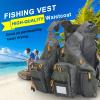 NDNCZDHC Adjustable Nylon Multipocket Fishing Vest Outdoor Breathable Mesh Vest Jacket for Camping and Hunting view 2