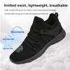 AOE Womens Walking Running Shoes Ultra Lightweight Breathable Mesh Tennis Shoes Non Slip Athletic Workout Gym Sneakers Black Gray 7women / 6men view 2