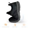 AOE Womens Walking Running Shoes Ultra Lightweight Breathable Mesh Tennis Shoes Non Slip Athletic Workout Gym Sneakers Black Gray 7women / 6men view 4