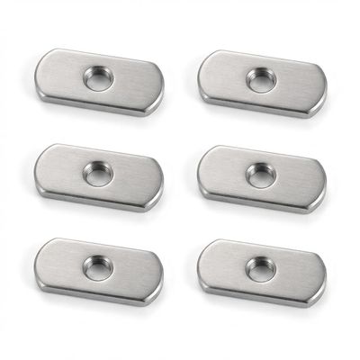 6pcs 1/4"-20 Threaded Centered Kayak Knob Nuts Hardware, Kayak Rail Track Screws Track Nuts, Stainless Steel Kayak Screws, Outdoor Parts Tool Rails Bolts for Canoe Boat.