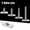6pcs 1/4"-20 Threaded Centered Kayak Knob Nuts Hardware, Kayak Rail Track Screws Track Nuts, Stainless Steel Kayak Screws, Outdoor Parts Tool Rails Bolts for Canoe Boat. view 4