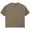 Maiyifu-GJ Men's Loose Fit Athletic T-Shirts V Neck Outdoor Workout Tops Lightweight Plus Size Short Sleeves (Deep Yellow 2,US SIZE M Asia L) view 1