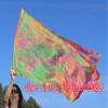 Winged Sirenny Porphetic Praise Dance Worship Flex Flags, 50" Rectangular Dance Ministry Streamer (Autumn) view 3