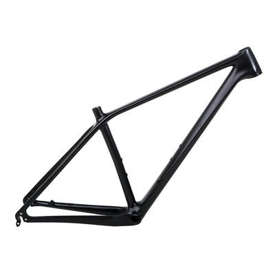 HIMALO 27.5er 29er Mountain Bike Frame Carbon Fiber Hardtail Bike Frame 15''/17''/19'' QR 135mm Disc Brake Frame Routing Internal XC AM (Color : Matte Black, Size : 29 * 19'')