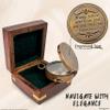 Brass Directional Engraved Compass, Baptism Gifts for Boys Girls, First Communion, Christian Gifts for Men, First Confirmation Gifts for Boys, Inspirational (#3 Always Follow Your Heart) view 4