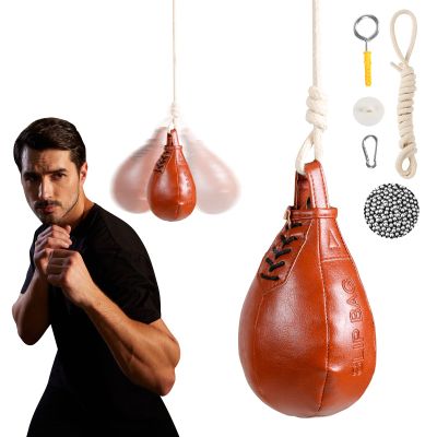 UWTHFIT Speed Bag & Slip Ball for Boxing Reflexes & Reaction Practice, Perfect for MMA or Combat Sports Training (Filled)