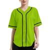 DIGITMON Women's Baseball Softball Jersey Button Down Premium Hip Hop T Shirts Uniform NEONBLACK, 2X-Large view 1