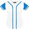 DIGITMON Women's Baseball Softball Jersey Button Down Premium Hip Hop T Shirts Uniform WHITETURQ, 2X-Large view 2