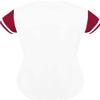 DIGITMON Women's Baseball Softball Jersey Button Down Premium Hip Hop T Shirts Uniform WHITEHOTPINK, Small view 3