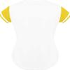 DIGITMON Women's Baseball Softball Jersey Button Down Premium Hip Hop T Shirts Uniform WHITEYELLOW, Large view 3