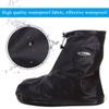 Rain Shoe Covers Waterproof Rain Boot Shoe Cover PVC Rubber Sole Reusable Anti-Slip Rain Snow Boots Overshoes Gear Shoes Durable Mud-Proof Shoe Protector for Cycling Outdoor Travel (Black, M) view 3