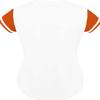 DIGITMON Women's Baseball Softball Jersey Button Down Premium Hip Hop T Shirts Uniform WHITEORANGE, Small view 3