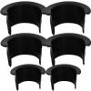 6pcs Billiards Table Pocket Liner 4 Corner Pool Table Pocket Liners Replacement Billiards Liners Replacements for Bar Pool Table Plastic Black 1.96 * 1.96 * 1.96inch view 1
