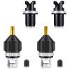 Amyhill 4 Pcs Inflatable Boat Sup Pump Adaptor Air Valve Adapter Set Conventional Air Pump Converter for Inflatable Kayak Compressor Paddle Board