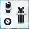 Amyhill 4 Pcs Inflatable Boat Sup Pump Adaptor Air Valve Adapter Set Conventional Air Pump Converter for Inflatable Kayak Compressor Paddle Board view 3