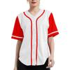 DIGITMON Women's Baseball Softball Jersey Button Down Premium Hip Hop T Shirts Uniform WHITERED, Small view 1
