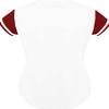 DIGITMON Women's Baseball Softball Jersey Button Down Premium Hip Hop T Shirts Uniform WHITERED, Small view 3