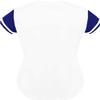 DIGITMON Women's Baseball Softball Jersey Button Down Premium Hip Hop T Shirts Uniform WHITENAVY, X-Large view 3