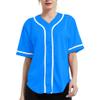 DIGITMON Women's Baseball Softball Jersey Button Down Premium Hip Hop T Shirts Uniform TURQWHITE, 2X-Large view 1