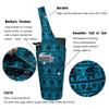 BagYG Yoga Mat Bag - Long Tote with Pockets - Holds More Yoga Accessories - Yoga Bag Fit Most Size Mats - Aztec Elephant Cyan Yoga Mat Carrier,BagYG-31066265,37''x15.5'' view 2