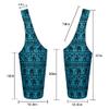 BagYG Yoga Mat Bag - Long Tote with Pockets - Holds More Yoga Accessories - Yoga Bag Fit Most Size Mats - Aztec Elephant Cyan Yoga Mat Carrier,BagYG-31066265,37''x15.5'' view 3
