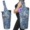 BagYG Yoga Mat Bag - Long Tote with Pockets - Holds More Yoga Accessories - Yoga Bag Fit Most Size Mats - Navy Paisley Yoga Mat Carrier,BagYG-31066411,37''x15.5'' view 1