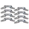 A.A 8 Pack Pontoon Wing Bunk Bracket for Boat Pontoon Bolster Trailer, V Wing Bracket view 1