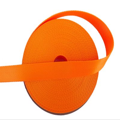 ABOKOY 1 Inch Nylon Webbing Strap 15 Yards Nylon Strap Webbing for Backpack Strap Pet Collar Indoor Outdoor Craft DIY Repair (1041 Orange)