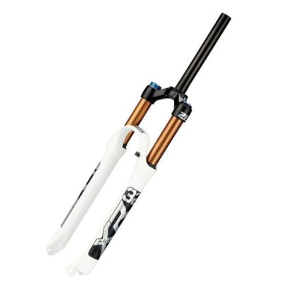 ZECHAO 26 27.5 29 Inch 120mm Travel Mountain Bike 32mm Inner Tube Air Supension Front Fork,Magnesium Alloy Mountain XC AM Lightweight Bike Front Fork (Color : White, Size : 29inch)