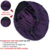 ABAMERICA Bouffant Caps with Button and Sweatband, Adjustable Scrub Caps for Women Men, Single Satin Layer view 2