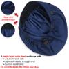 ABAMERICA Bouffant Caps with Button and Sweatband, Adjustable Scrub Caps for Women Men, Single Satin Layer view 2