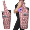 BagYG Yoga Mat Bag - Long Tote with Pockets - Holds More Yoga Accessories - Yoga Bag Fit Most Size Mats - Aztec Elephant Red Yoga Mat Carrier,BagYG-31066268,37''x15.5'' view 1