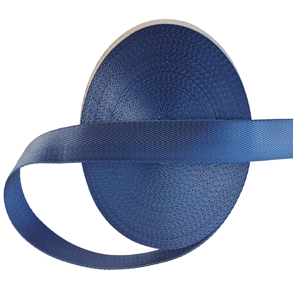 ABOKOY 1 Inch Nylon Webbing Strap 15 Yards Nylon Strap Webbing for Backpack Strap Pet Collar Indoor Outdoor Craft DIY Repair (1020 Navy Blue)