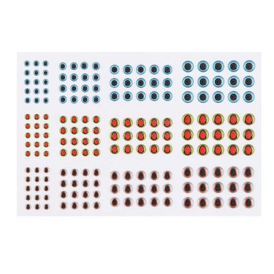 OriGlam 183pcs Fishing Lure Eye 4D Lifelike Realistic Artificial Fake Eyes, Fly Tying Lure Baits Fish Eyes Fishing Lure Eyes for DIY Making Fishing Bait Fly Tying Fishing 3/4/5/6mm
