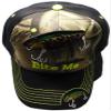Bite Me Fishing Lure Fish Bass Camouflage Front Black Back Embroidered Cap Hat view 2