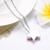 BIAIHQIE Stainless Steel Red Stone Star Cremation Pendant Ashes Holder Urn Locket Funeral Memorial Necklace Keepsake Jewelry view 2