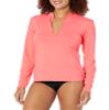Skye Women's Standard May Long Sleeve Sun Shirt Swimsuit, Coral view 1