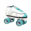 VNLA Junior Lagoon Jam Skates for Men and Women - Indoor Unisex Roller Skates for Tricks and Jam Skating- White/Aqua (Men 8 / Women 9) view 1