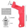 3/16 Inch Track Spikes, 50Pcs Track and Field Pyramid Spikes Hard Steel Replacements Shoes Spikes for Sprint Sports Short Running Cross Country, Include Spike Wrench view 2