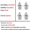 3/16 Inch Track Spikes, 50Pcs Track and Field Pyramid Spikes Hard Steel Replacements Shoes Spikes for Sprint Sports Short Running Cross Country, Include Spike Wrench view 4