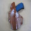 Azula OWB Leather 2 Slot Molded Pancake Belt Holster for Smith & Wesson S&W Equalizer 9mm Pistol TAN Right Hand view 2