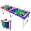 8-Foot Professional Beer Pong Table w/Cup Holes & LED Lights - Chicago Baseball Diamonds view 1