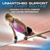Gibson Athletic Just Right Uneven Bar Gymnastics Grips for Girls - Narrow Fit Leather Hand Grips for Gymnastics Bars - Gymnastics Equipment & Accessories, Made in USA view 2