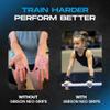 Gibson Athletic Just Right Uneven Bar Gymnastics Grips for Girls - Narrow Fit Leather Hand Grips for Gymnastics Bars - Gymnastics Equipment & Accessories, Made in USA view 4