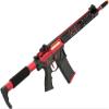 Evike Airsoft - APS Phantom Extremis Mark IV 2.0 eSilverEdge M4 AEG with 15" MLOK Handguard (Color: Red/Black) view 2